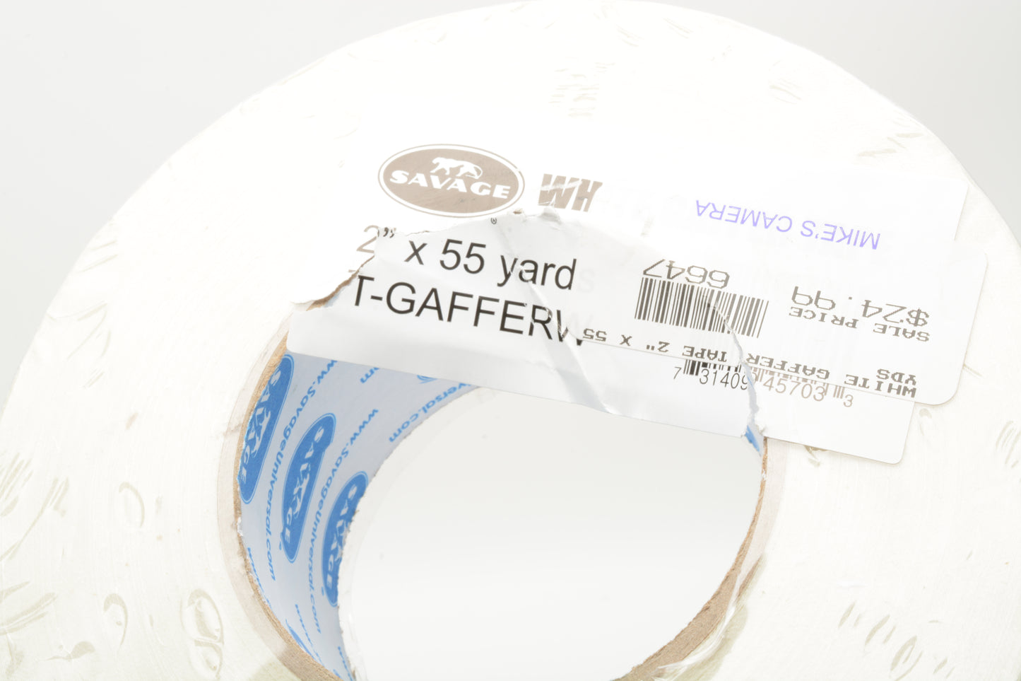 Savage Gaffer Tape (2" x 55 yd, White) #T-GAFFERW
