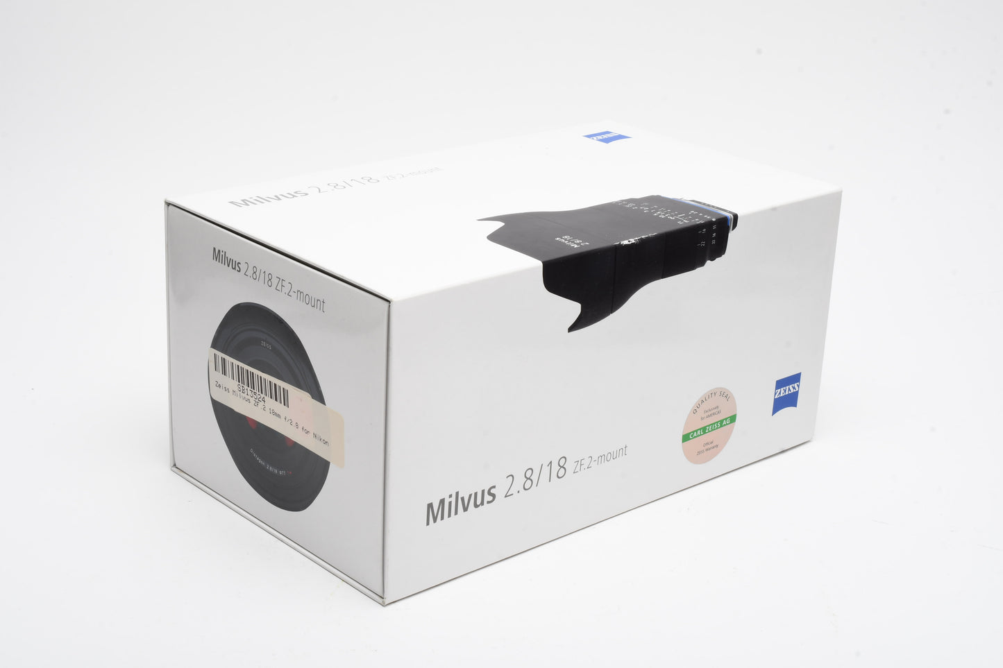 Zeiss Milvus 18mm f2.8 ZF.2 Lens for Nikon F #2111-789, Mint, Boxed