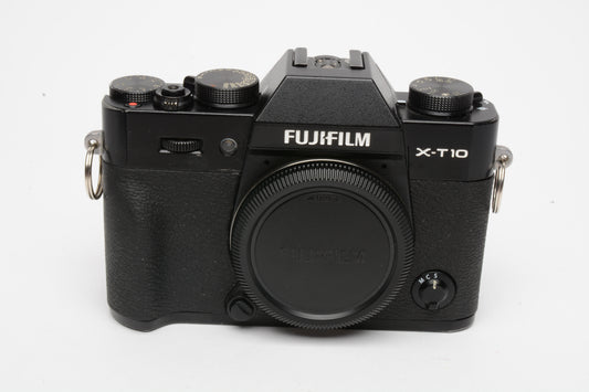 Fujifilm X-T10 Black Body, batt+charger, Tested, Great! Compact