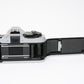 Canon AE-1 35mm SLR Camera w/50mm f/1.8 Lens, New Seals! Very clean!