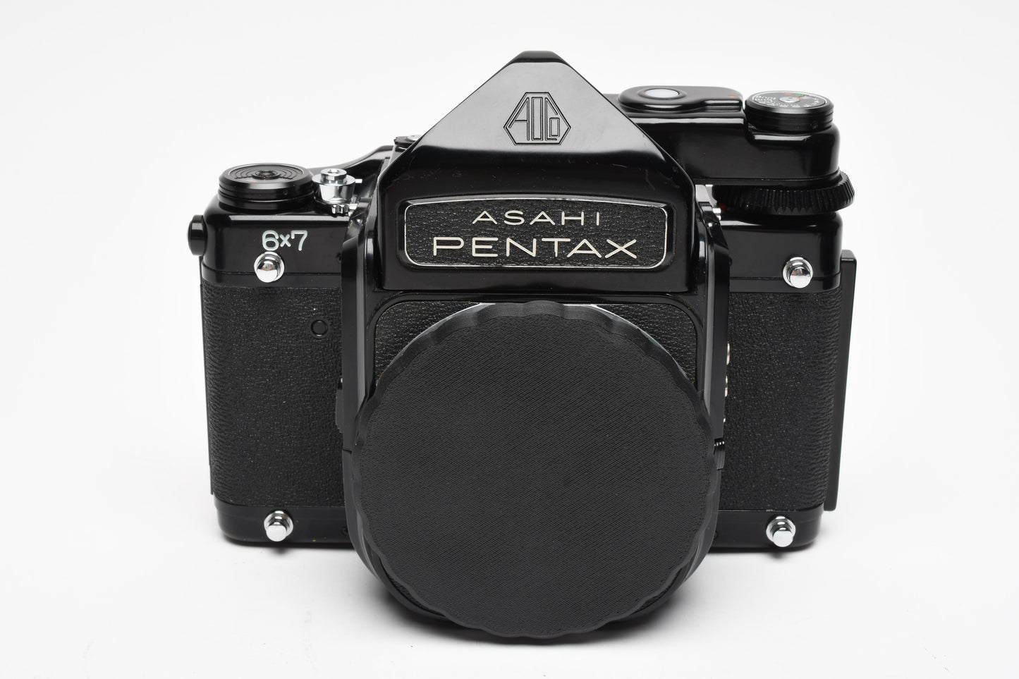 Pentax 67 6x7 MLU Medium Format Body w/AE Finder, manual, New Seals, Great!