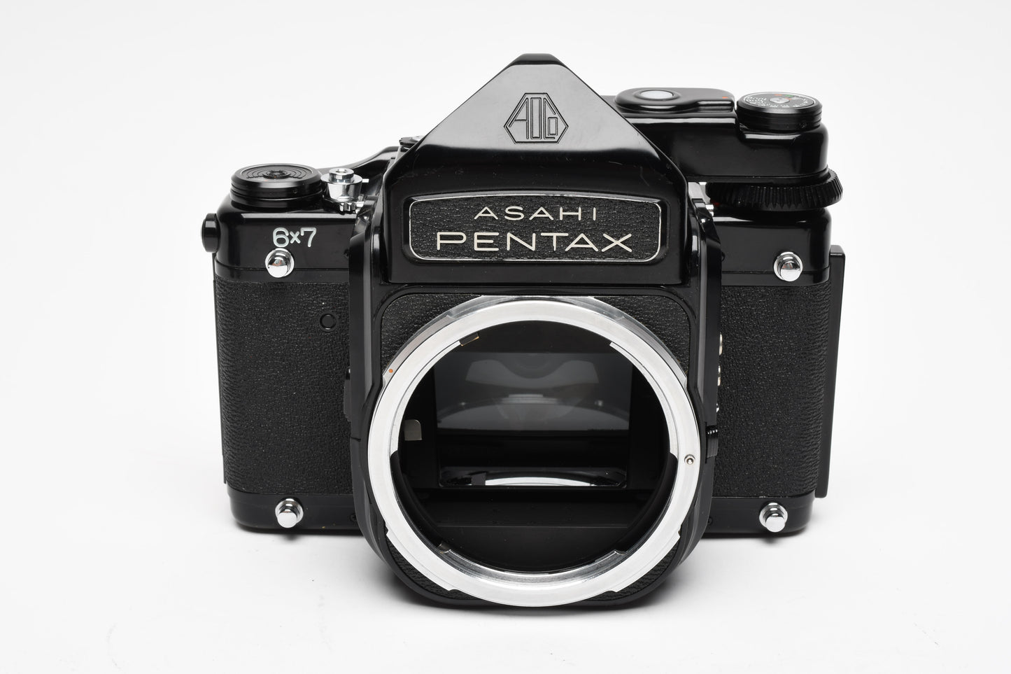 Pentax 67 6x7 MLU Medium Format Body w/AE Finder, manual, New Seals, Great!