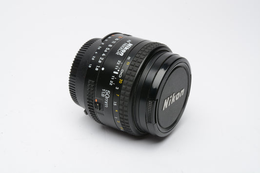 Nikon AF 50mm f1.8mm Prime Lens For Nikon F Mount , w/UV filter, Mint-