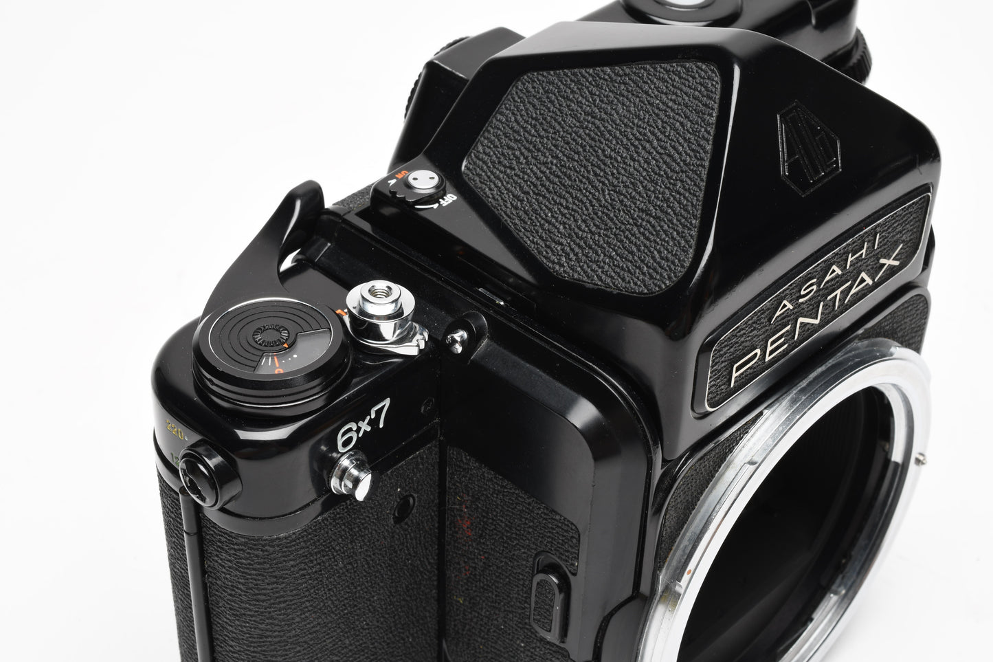 Pentax 67 6x7 MLU Medium Format Body w/AE Finder, manual, New Seals, Great!