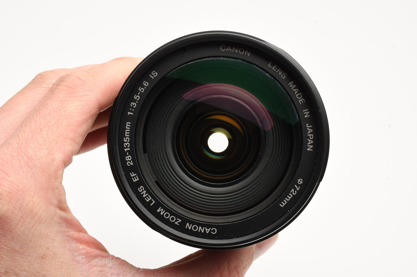 Canon EF 28-135mm f3.5-5.6 IS USM zoom lens, caps + UV filter, Great!