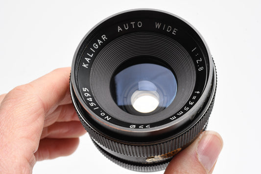 Kaligar 35mm f2.8 Prime lens, M42 Mount, Caps+Case Clean!