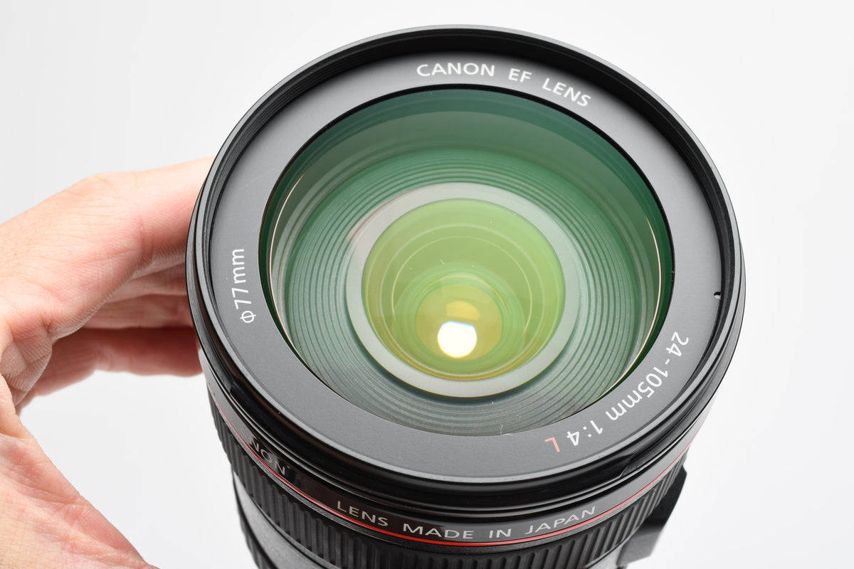 Canon EF 24-105mm f4L IS USM zoom lens, Caps, Hood, Nice