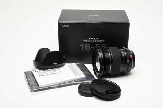 Fujifilm Fujinon XF 16-55mm f2.8 R LM WR zoom lens, USA, Open Box