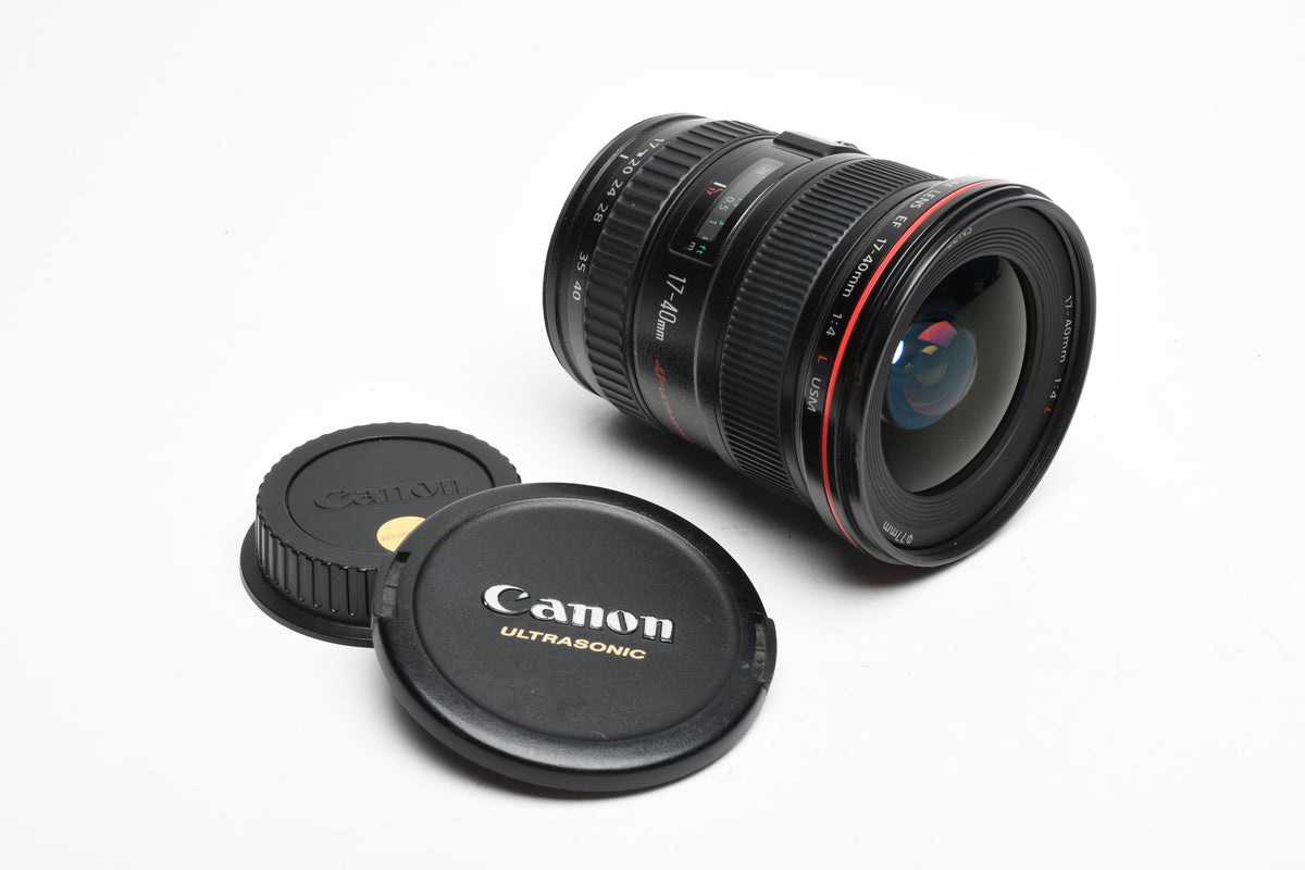 Canon EF 17-40mm f4L, Caps, very clean & sharp!