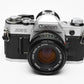 Canon AE-1 35mm SLR Camera w/50mm f1.8 Lens, New Seals! +Eyecup