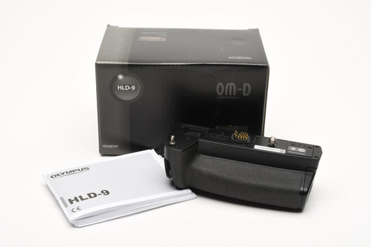 Olympus HLD-9 HLD9 Power Battery Holder OM-D E-M1 Mark II III Mint- Boxed