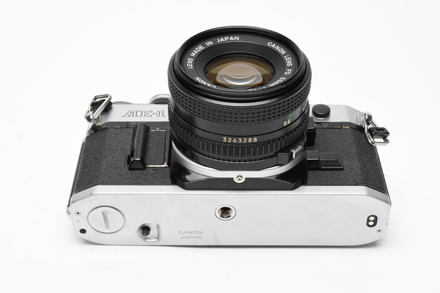 Canon AE-1 35mm SLR Camera w/50mm f1.8 Lens, New Seals! +Eyecup