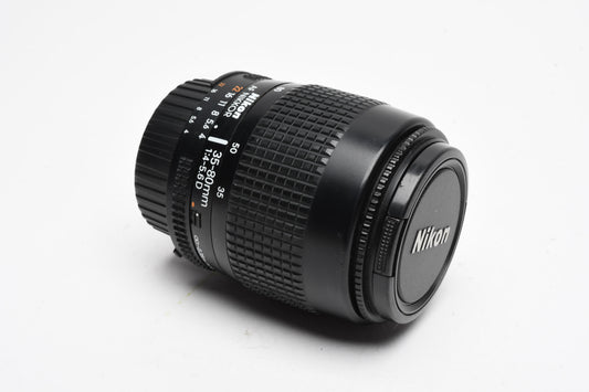 Nikon AF 35-80mm f4-5.6D compact zoom lens, caps, Boxed, Mint-