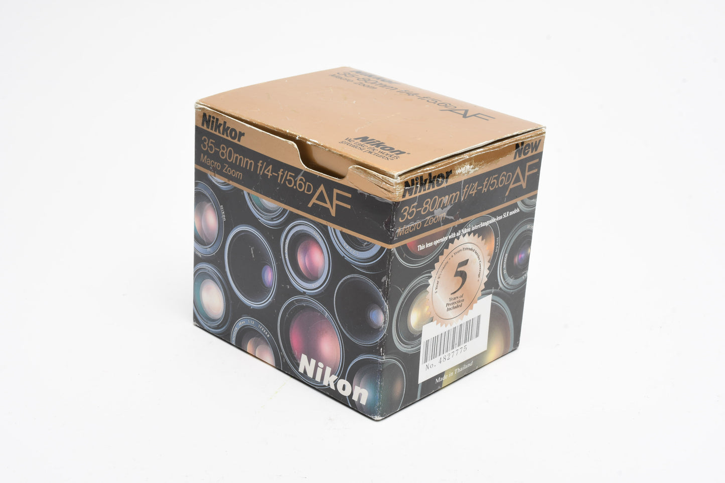 Nikon AF 35-80mm f4-5.6D compact zoom lens, caps, Boxed, Mint-