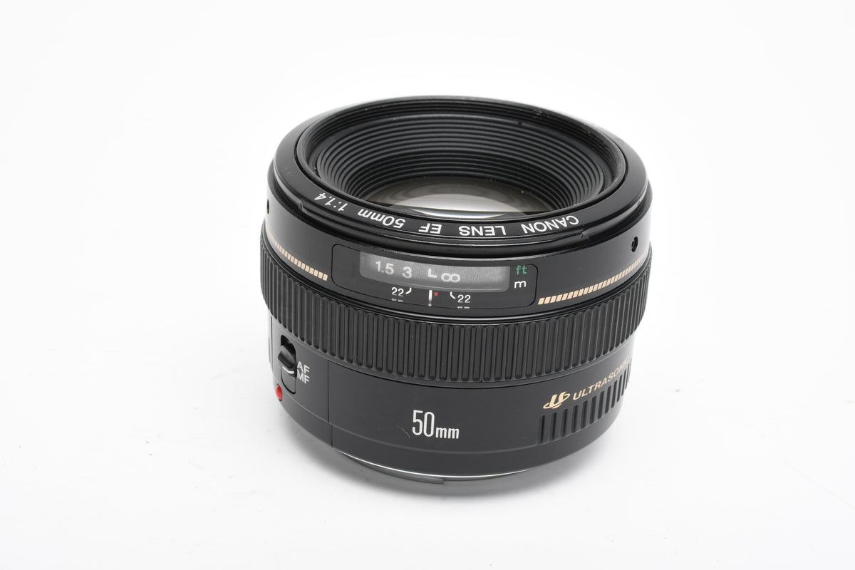 Canon EF 50mm f1.4 USM Lens, Caps, Great prime lens