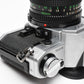 Canon AE-1 35mm SLR Camera w/50mm f1.8 Lens, New Seals! +Eyecup