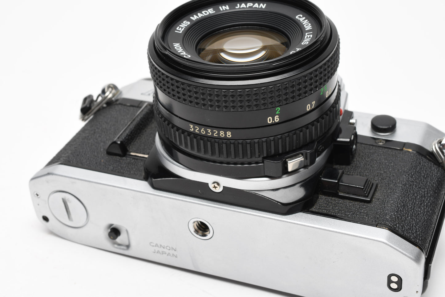 Canon AE-1 35mm SLR Camera w/50mm f1.8 Lens, New Seals! +Eyecup