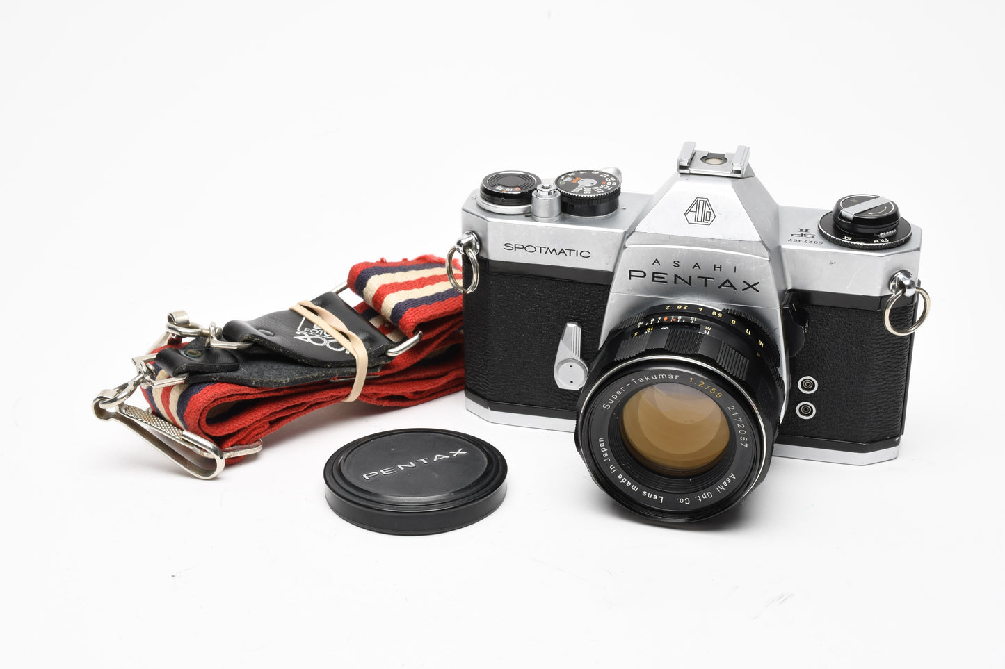 Pentax Spotmatic SP II 35mm SLR w/55mm f2 Super Takumar, New Seals