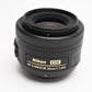 Nikon AF-S Nikkor 35mm f1.8G DX Lens w/ Hood, Pouch