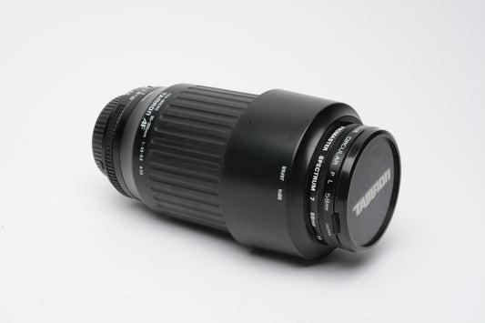 Tamron AF 90-300mm f4.5-5.6 Tele Macro Zoom lens w/UV, Pola, for Nikon, clean