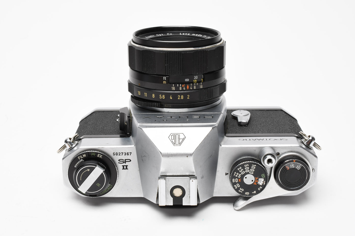 Pentax Spotmatic SP II 35mm SLR w/55mm f2 Super Takumar, New Seals