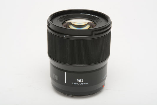 Panasonic Lumix S-S50 50mm f1.8 lens, boxed, Mint, USA Version