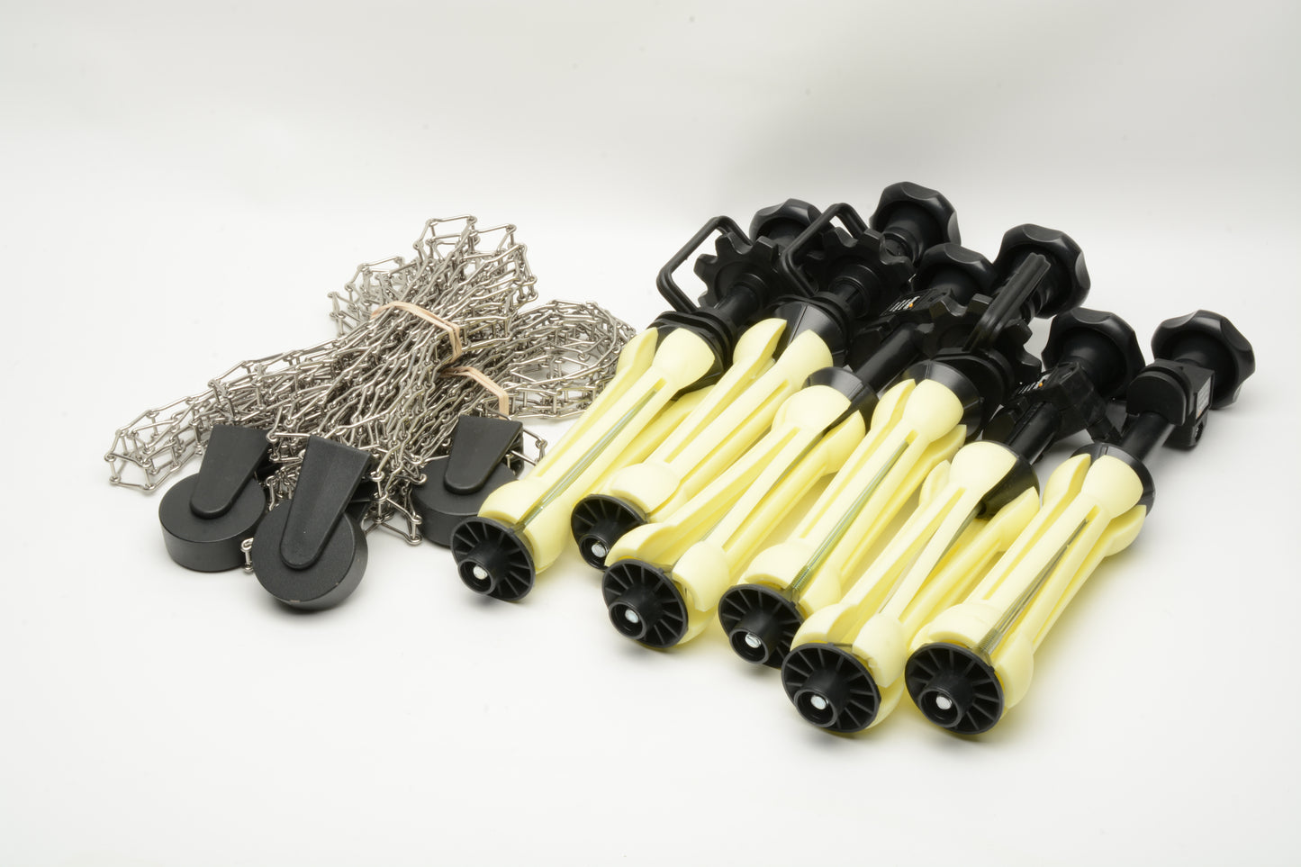 3X Impact Wall Mounting Kit with 3X Metal Chains for Roll Paper #BGDS-K3M