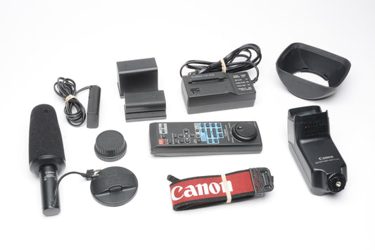 Canon XL-1 Deluxe Bundle, lens, flash, remote, mic., 3batts, AC/DC, case, Works great!
