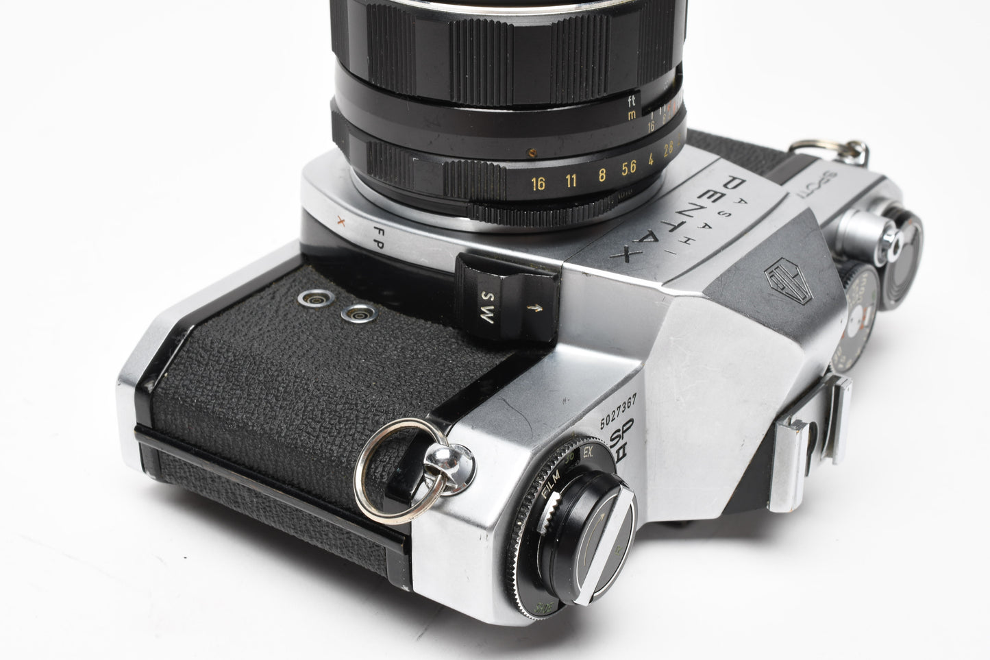Pentax Spotmatic SP II 35mm SLR w/55mm f2 Super Takumar, New Seals
