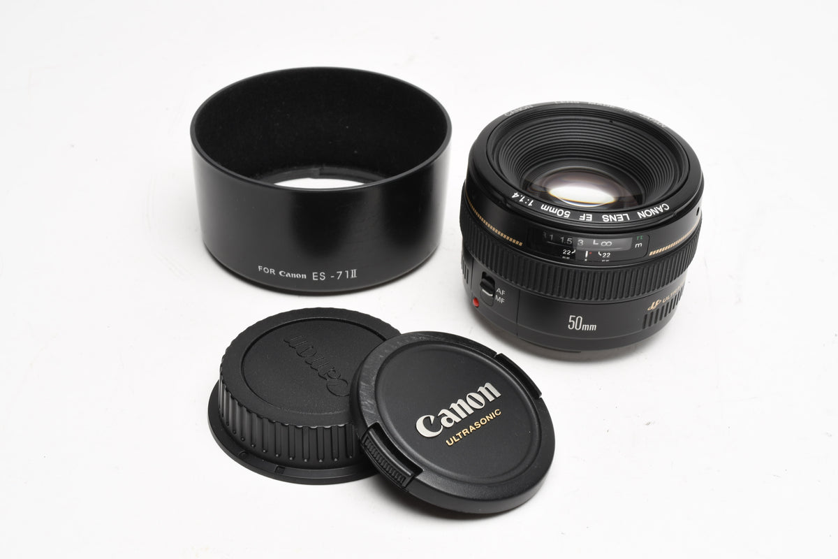 Canon EF 50mm f1.4 USM Lens w/Hood