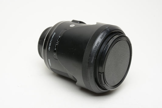 Sigma 35mm 1.4 DG Art lens for Nikon AF, Caps+Hood, sharp!  *Read