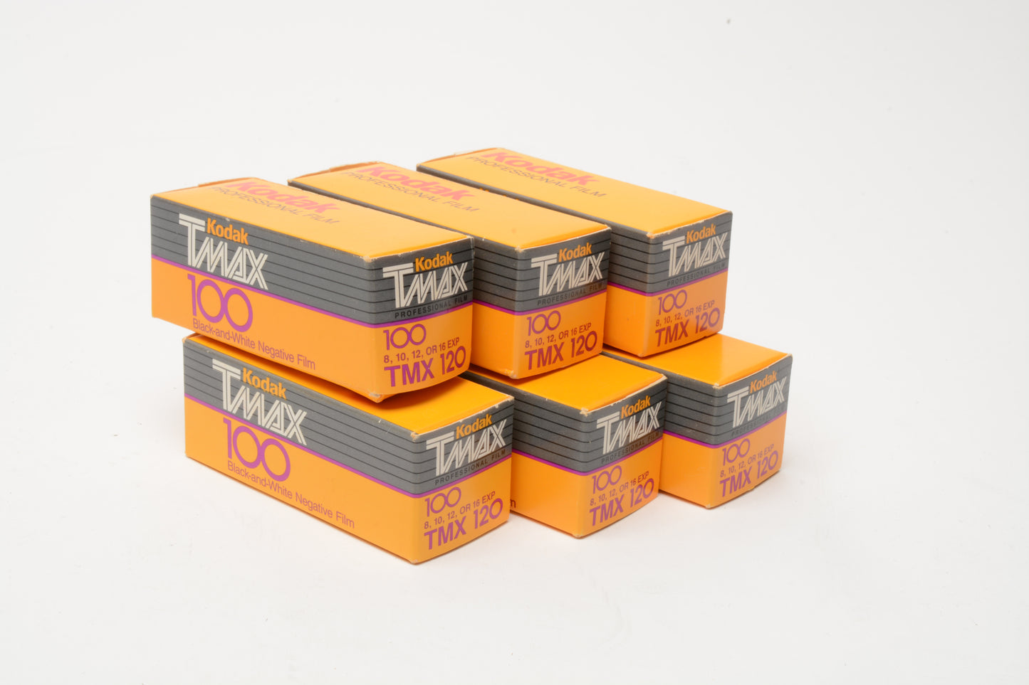 6X Kodak TMAX 100 120 ISO 100 Fine grain B&W film, exp. 12/1988