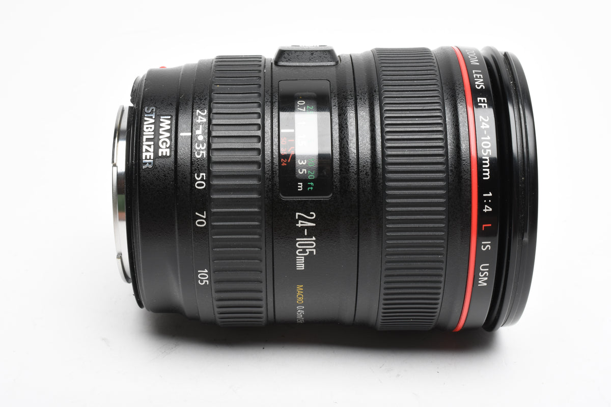 Canon EF 24-105mm f4L IS USM zoom lens, Caps, Clean and sharp!