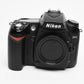 Nikon D90 DSLR body, batt, charger, strap, 11K Acts, Nice