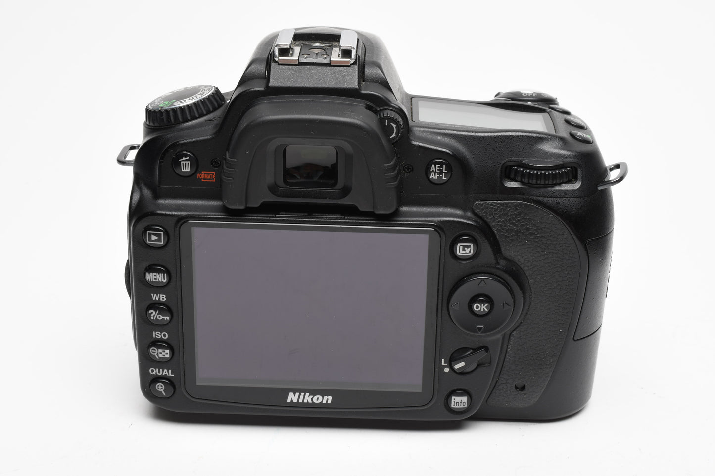Nikon D90 DSLR body, batt, charger, strap, 11K Acts, Nice