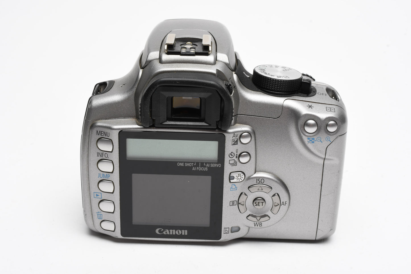 Canon Digital Rebel DSLR w/18-55mm f3.5-5.6 II zoom, Batt+charger+CF card