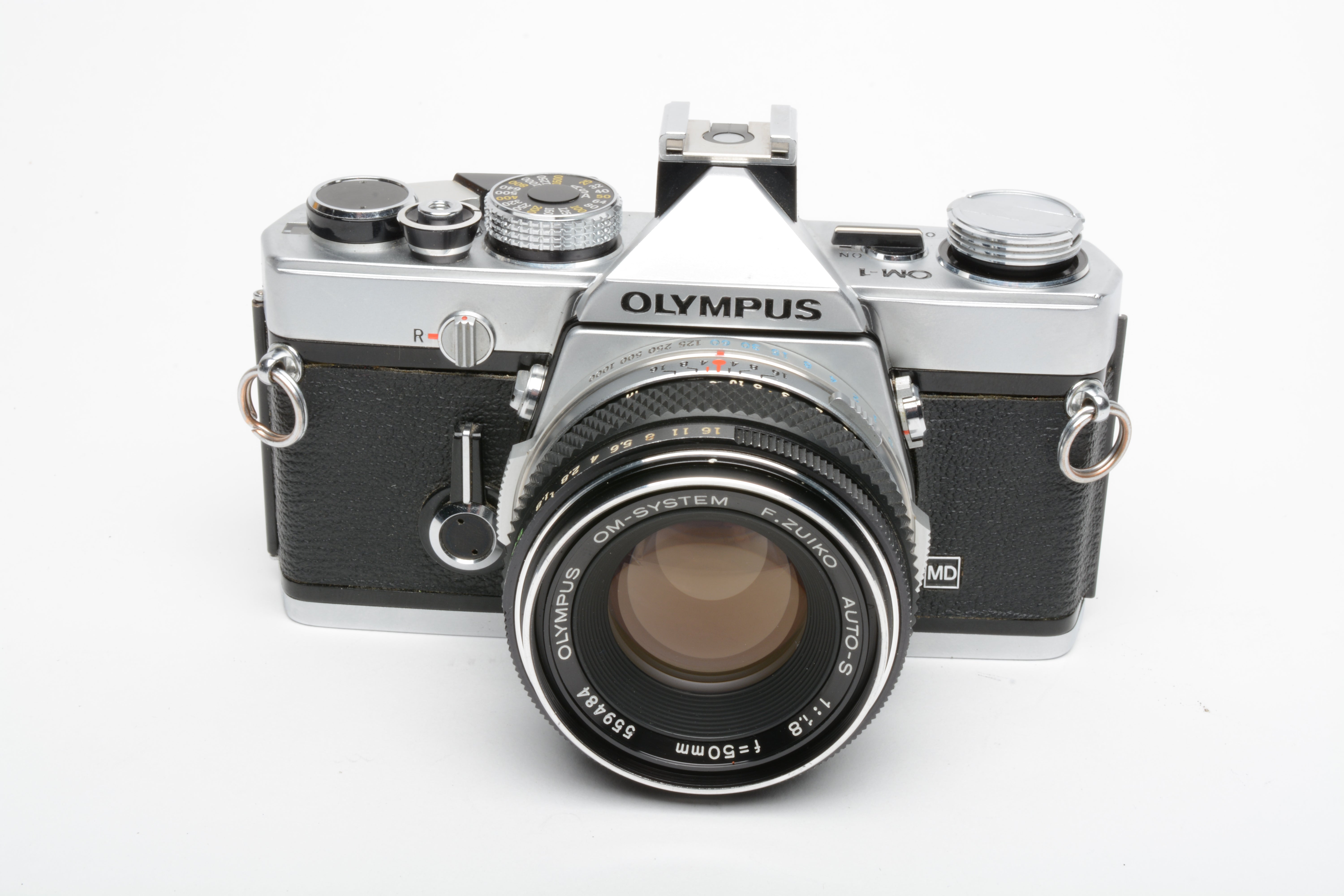 Olympus OM-1 35mm SLR w/Olympus Zuiko 50mm f/1.8 Lens, new seals