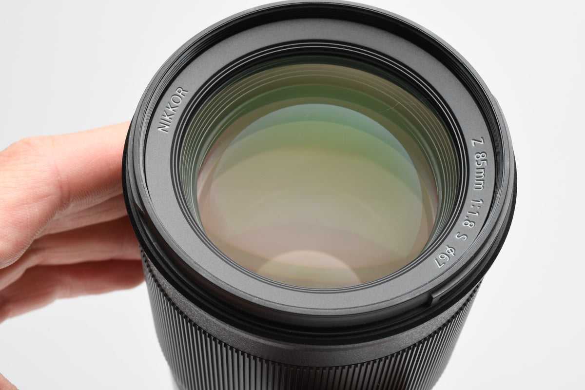 Nikon Nikkor Z 85mm f1.8 S Lens #20090, Hood+Caps+UV filter Mint-