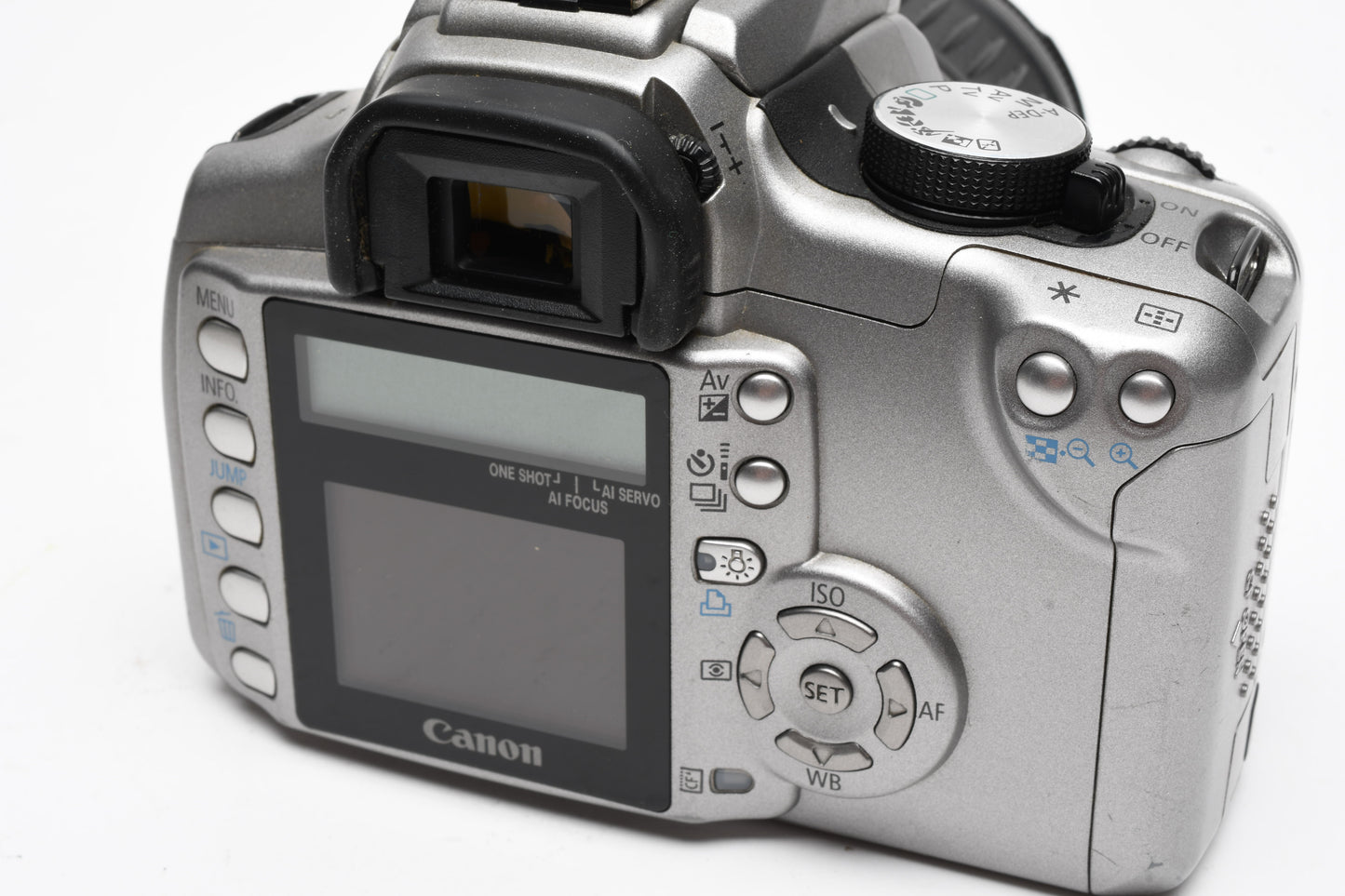 Canon Digital Rebel DSLR w/18-55mm f3.5-5.6 II zoom, Batt+charger+CF card