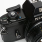 Nikon EM 35mm SLR w/Nikon Series E 50mm f1.8 lens, strap, cap, new seals + case