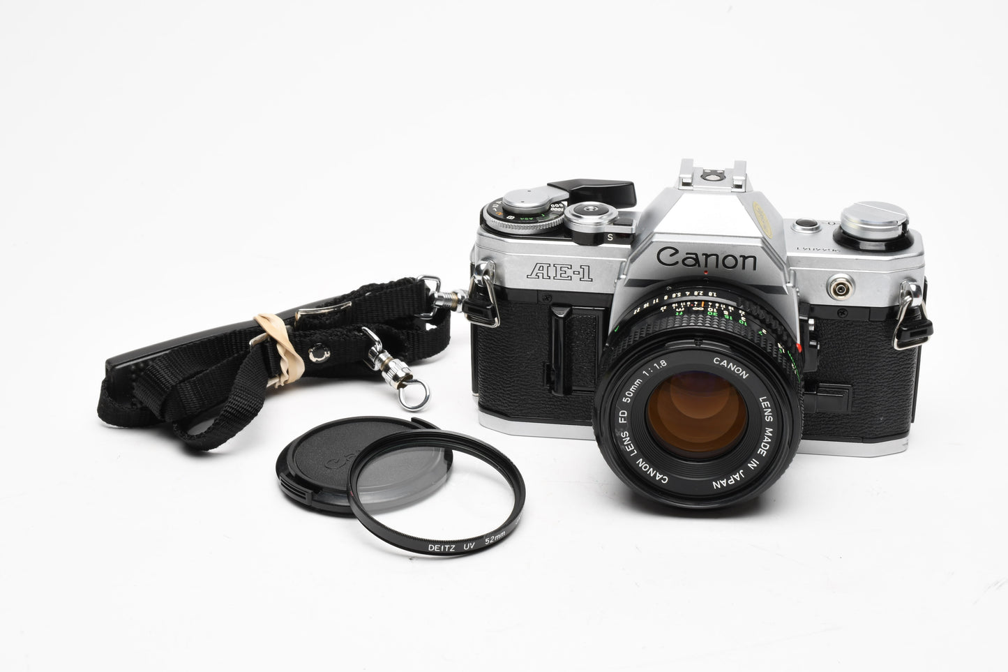Canon AE-1 35mm SLR Camera w/50mm f1.8 Lens, New Seals! Nice