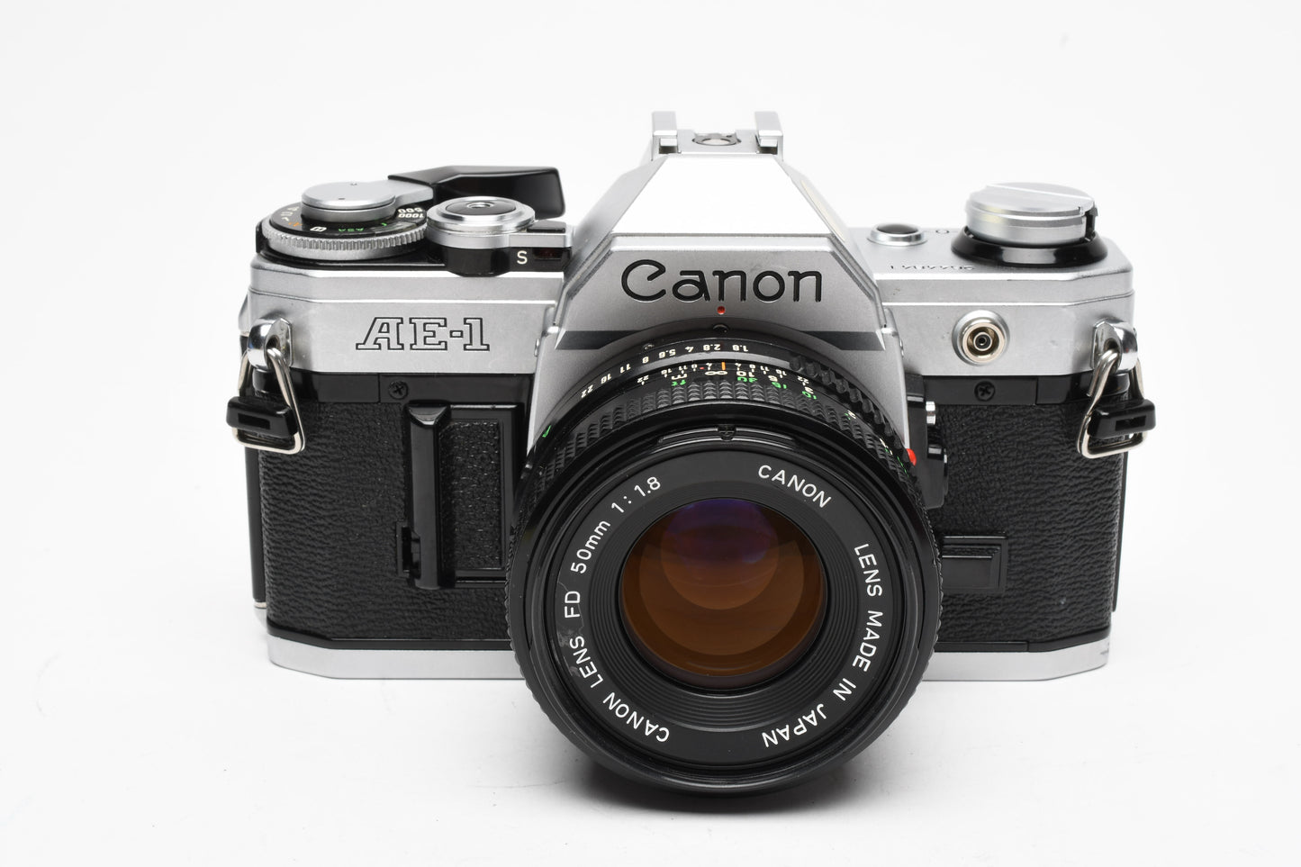 Canon AE-1 35mm SLR Camera w/50mm f1.8 Lens, New Seals! Nice