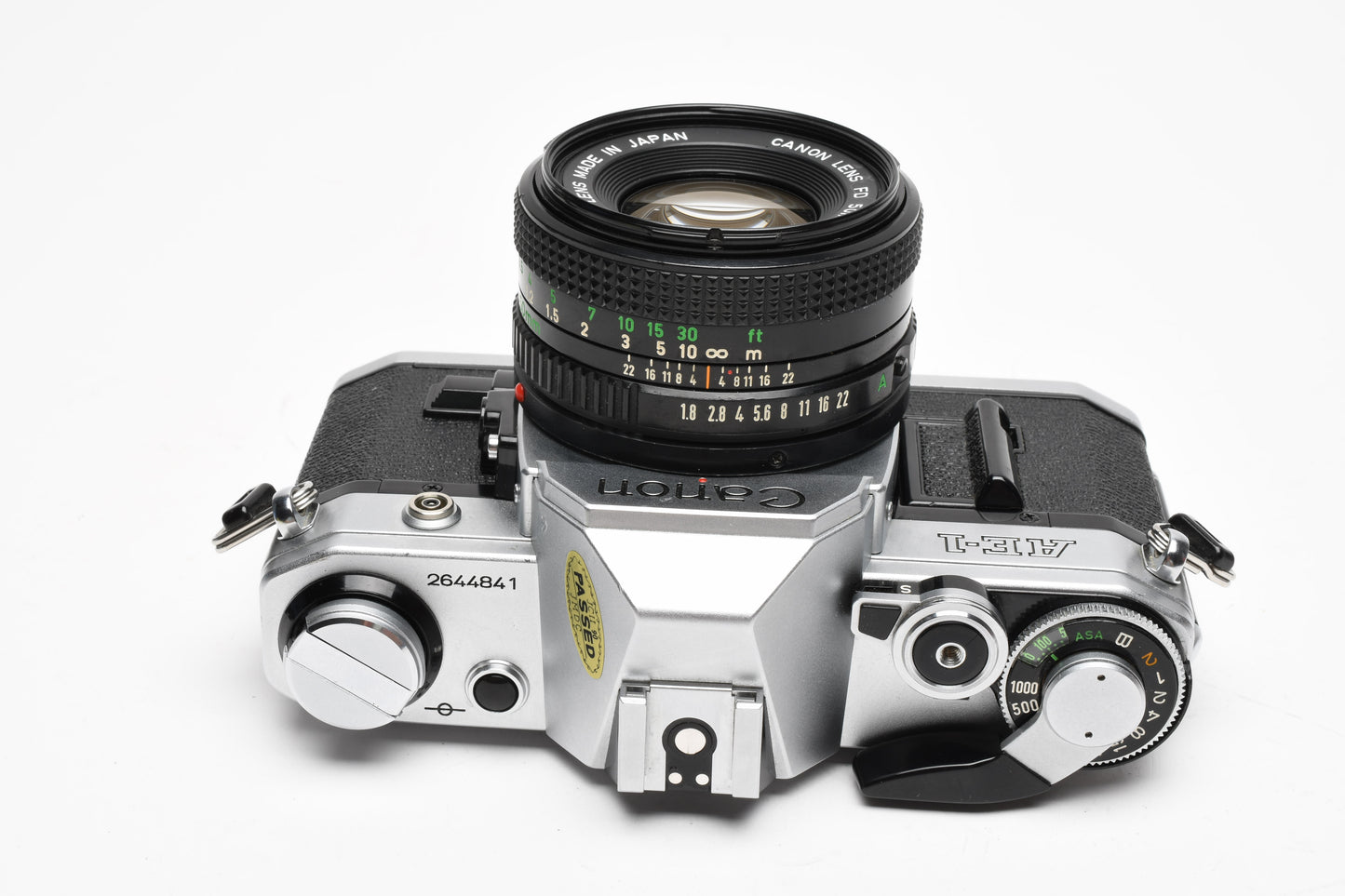 Canon AE-1 35mm SLR Camera w/50mm f1.8 Lens, New Seals! Nice