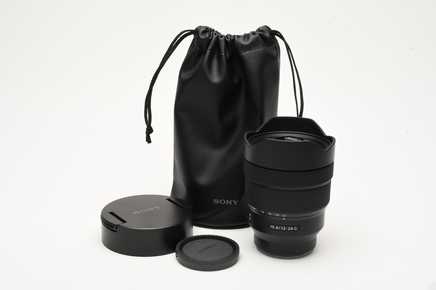 Sony FE 12-24mm f4 G zoom lens, Caps, Case, Mint-, Sharp!