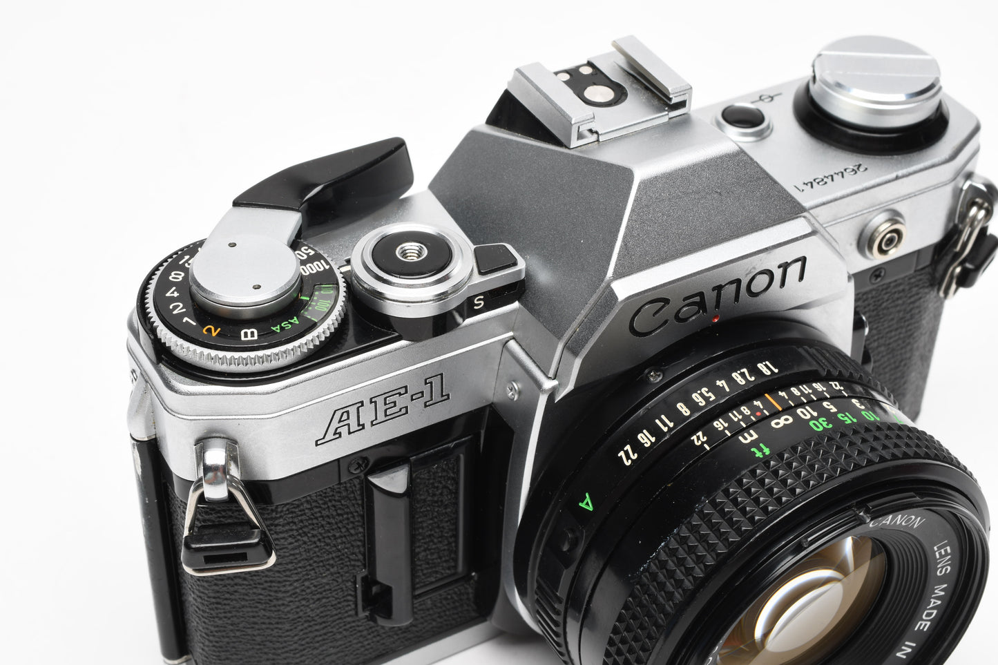 Canon AE-1 35mm SLR Camera w/50mm f1.8 Lens, New Seals! Nice
