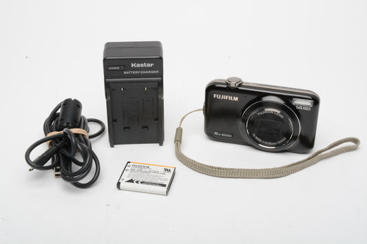 Fujifilm Finepiux JX 14MP Digital Point&Shoot camera, batt+charger, tested, nice, *Read