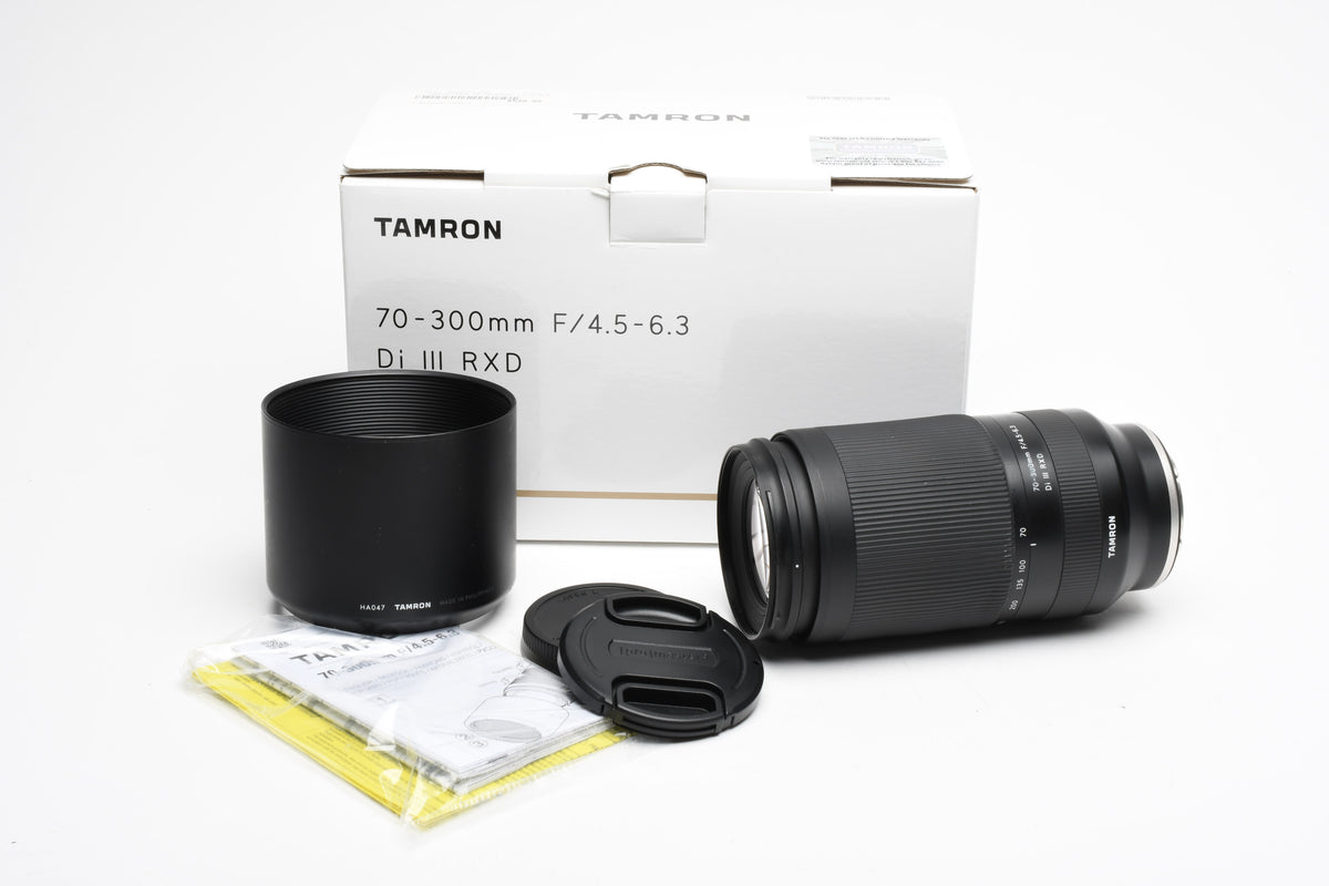 Tamron A047 70-300mm F4.5-6.3 Di III RXD For Sony E mount w/Hood, Box, USA