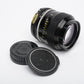 Nikon Nikkor Non-AI 105mm F2.5 Portrait Lens, caps, clean & sharp