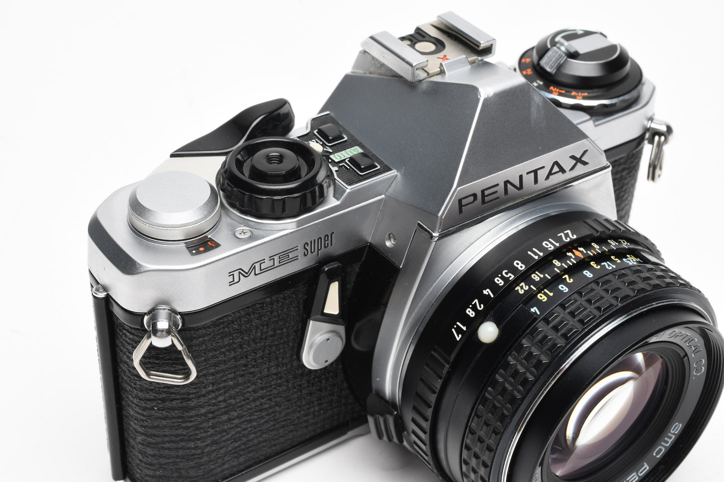 Pentax ME Super 35mm SLR w/50mm f1.7, Strap, New seals, Tested