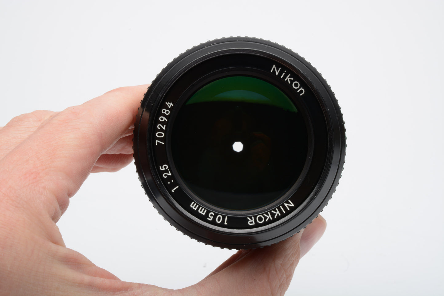 Nikon Nikkor Non-AI 105mm F2.5 Portrait Lens, caps, clean & sharp